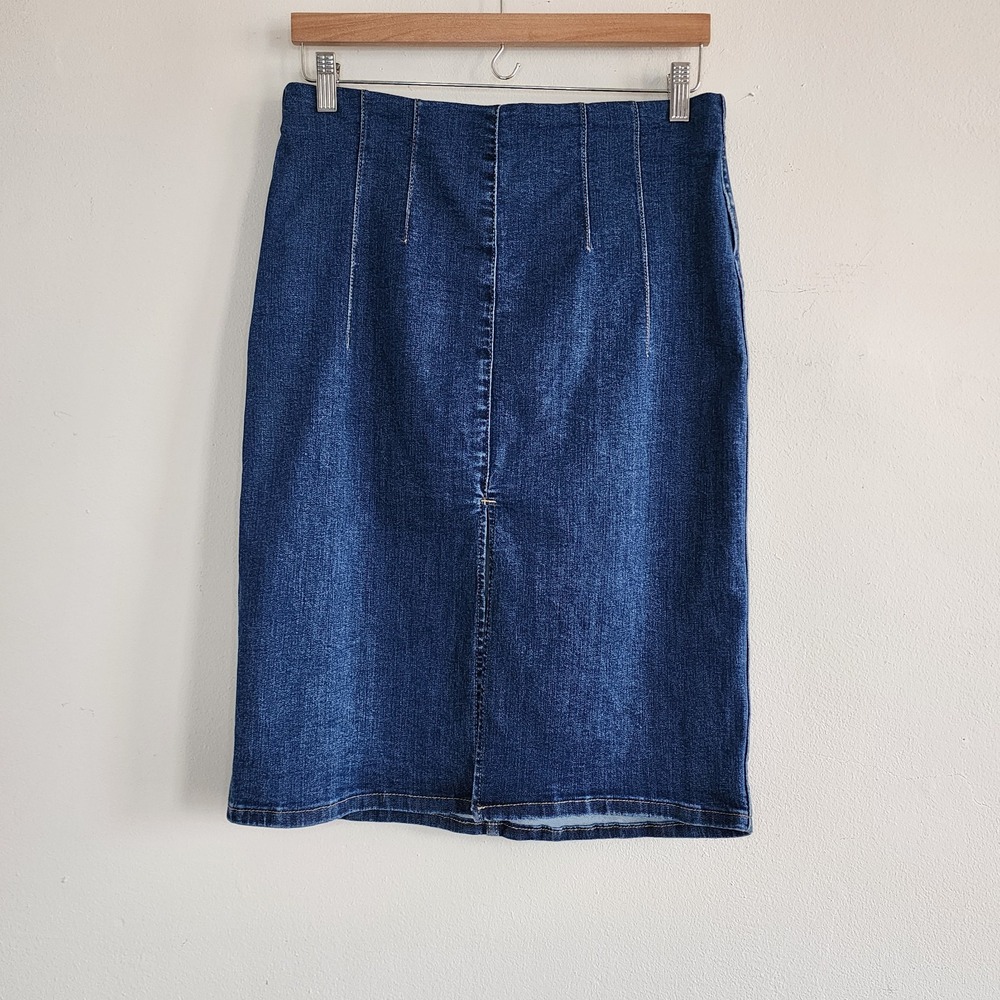 Lee Womens Denim Skirt Size 30/M Retro Vintage Inspired Cowgirl Western Casual